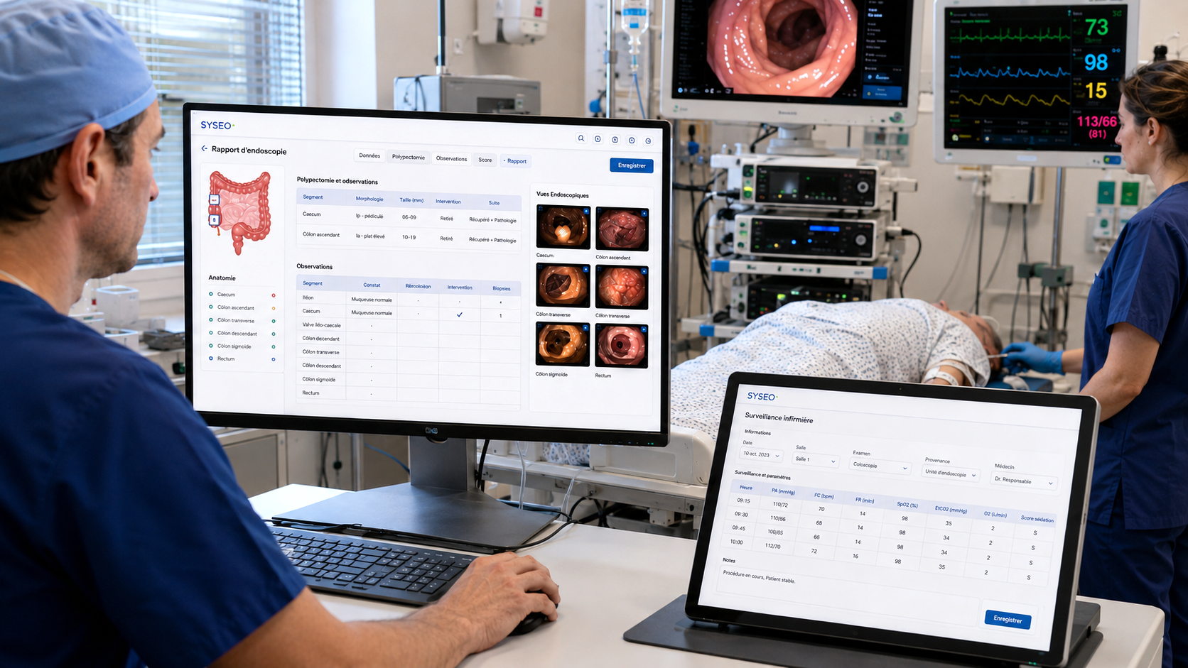 SYSEO Endo & Reco : plateforme SaaS, reconnaissance vocale, formulaires adaptatifs et multi-établissements